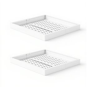 Pull Out Cabinet Organizer, 2 Pack Expandable Width (12.2"-18.9"), 20.47" Deep Pull Out Drawers for Cabinets