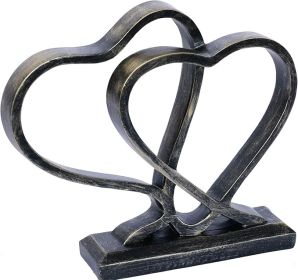 Heart Sculpture for Living Room Decor Heart Decoration Gift for Her and Him Love Wedding Anniversary Couples Gift Modern Heart Statue for Home Co